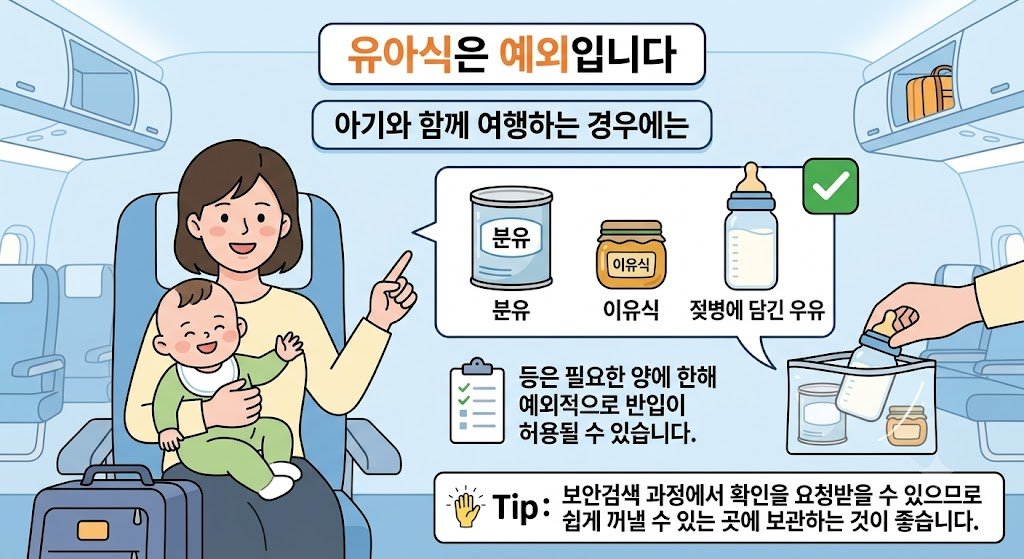 액체류 기내반입 규정 2026 최신