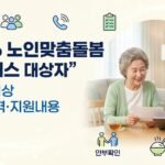 2026 노인맞춤돌봄서비스 대상자와 65세 이상 신청자격