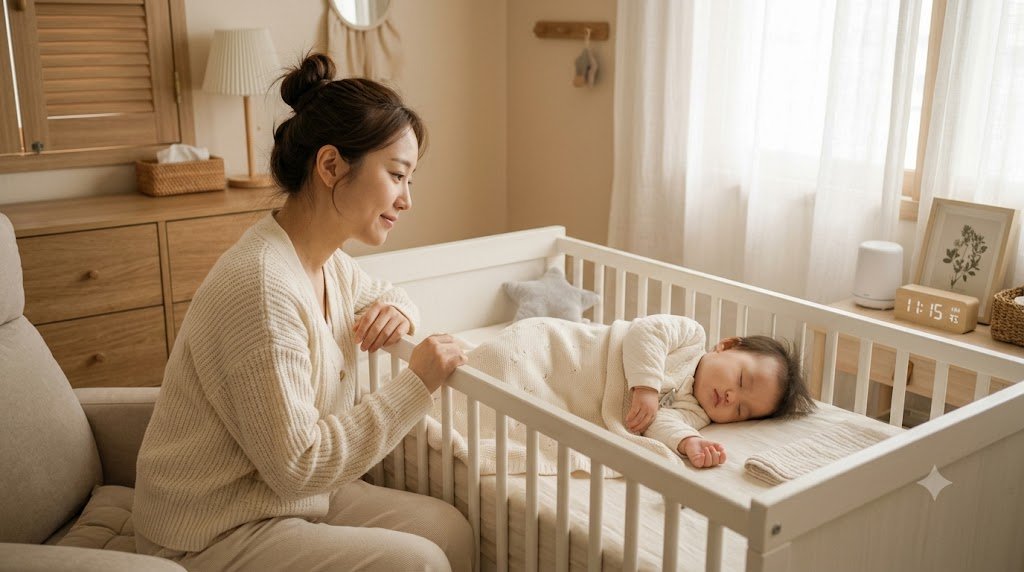 7개월 아기 낮잠 3회에서 2회로 전환하는 모습