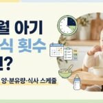 8개월 아기 이유식 횟수와 하루 이유식 양 분유량