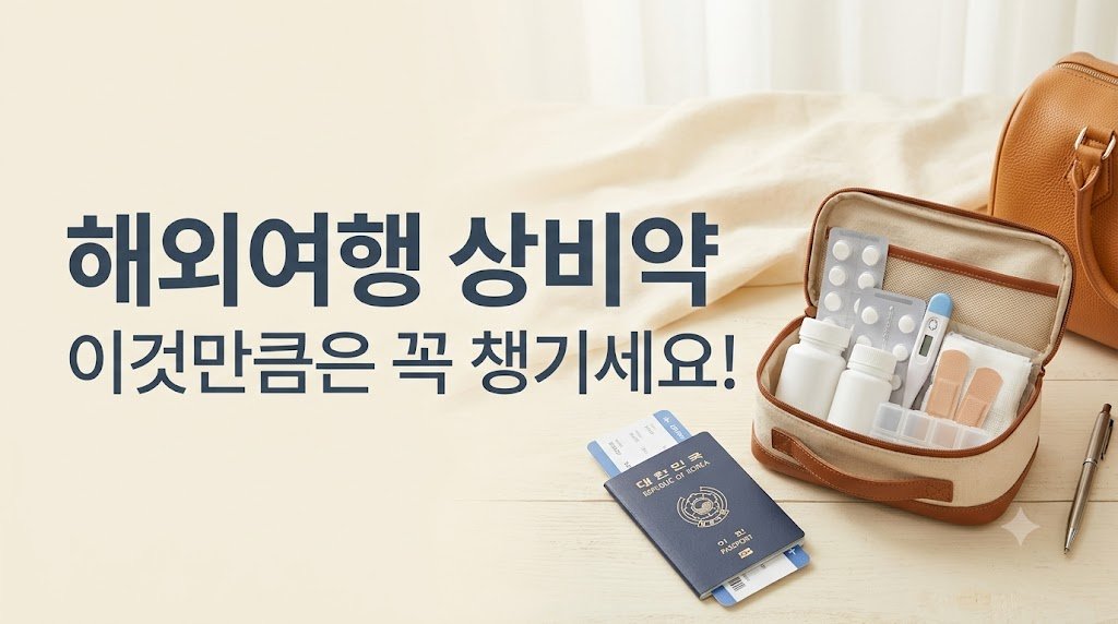 해외여행 상비약 준비 체크리스트